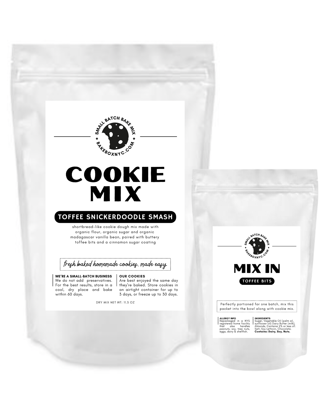 Toffee Snickerdoodle Smash Cookie Mix