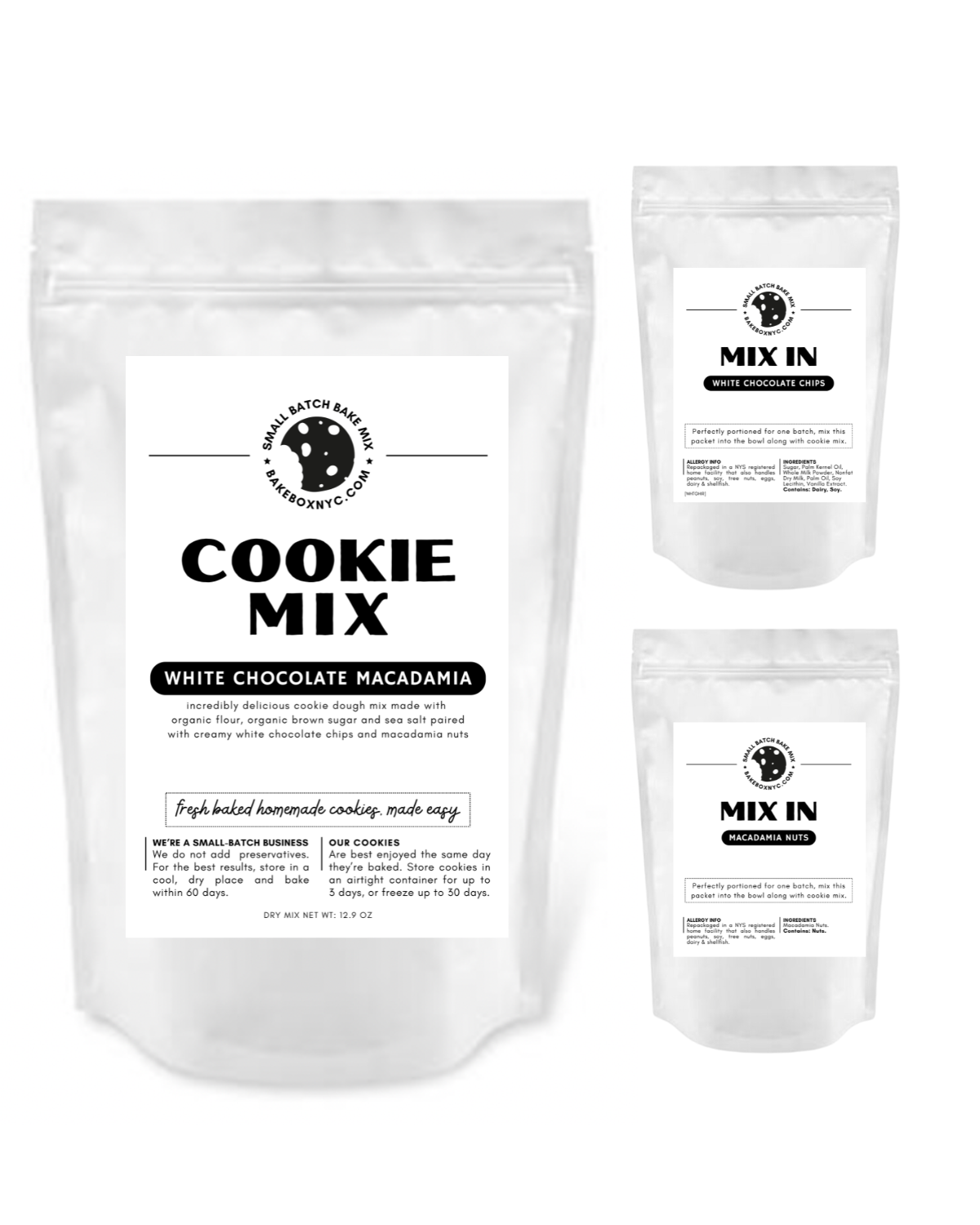 White Chocolate Macadamia Cookie Mix